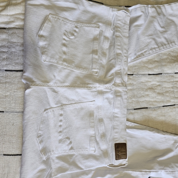 American Eagle White Denim Jeans High Waisted 16 Women's - Picture 7 of 13